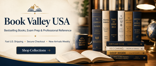 Book Valley USA bookstore banner with professional reference books