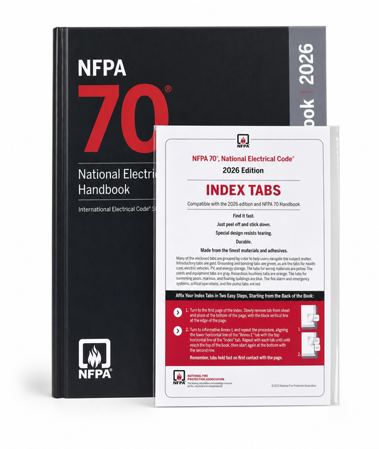 NFPA 70 National Electrical Code 2026 Handbook with Index Tabs NEC Reference Book for Electricians