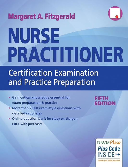 Cover image of Nurse Practitioner Certification Examination and Practice Preparation by Margaret A. Fitzgerald – Paperback, Paperback