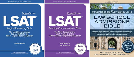 The PowerScore 2025-2026 LSAT Bible Trilogy – LSAT Prep Book Set – PowerScore by David M. Killoran – Paperback