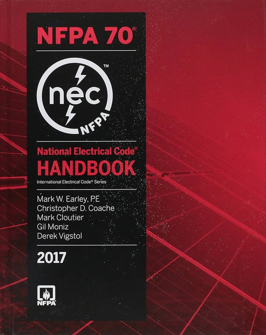 Cover image of National Electrical Code 2017 Handbook (NFPA 70) – Complete NEC Electrical Reference – Hardcover, by National Fire Protection Association (NFPA), Hardcover