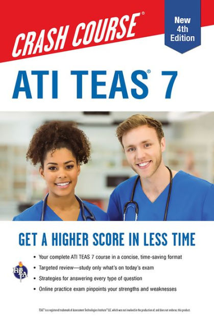 ATI TEAS 7 Crash Course with Online Practice Test, 4th Edition: Get a Higher Score in Less Time by John Allen – Paperback