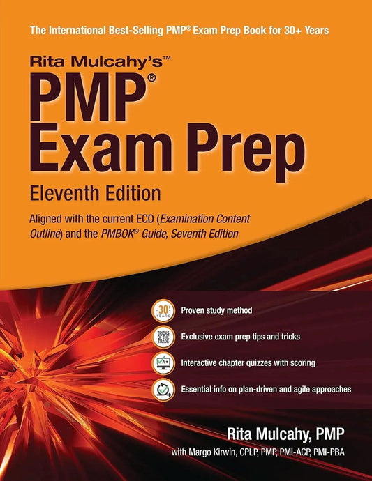 Cover image of PMP Exam Prep: 2023 Exam Ready by Rita Mulcahy – Spiral Bound – RMC Publications, Spiral Bound