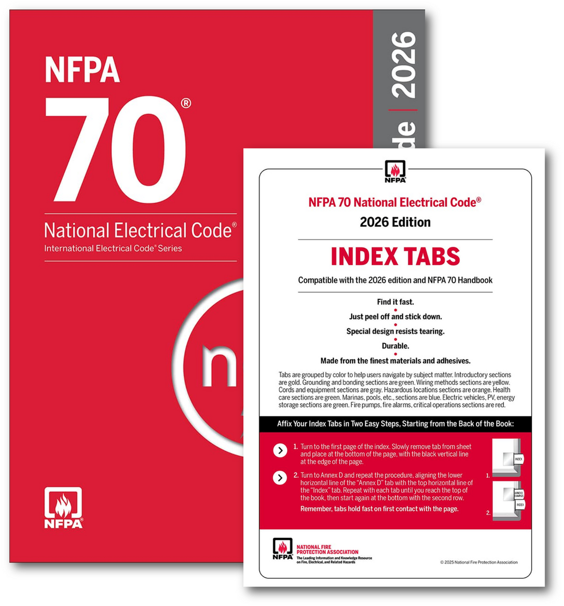 2026 NEC Code Book paperback with tabs