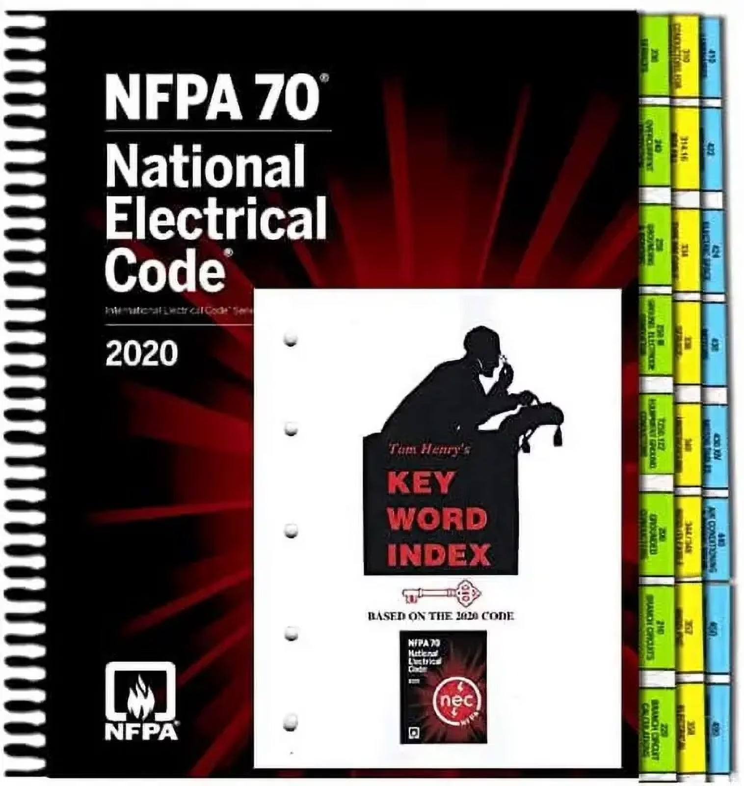 Cover image of 2020 NEC Codebook Spiral Bound – NFPA 70 National Electrical Code 2020 Edition, by National Fire Protection Association (NFPA), Spiral Bound