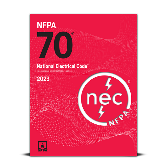 Cover image of NFPA 70 National Electrical Code 2023 Softbound Edition (NEC Paperback), by National Fire Protection Association (NFPA), Paperback