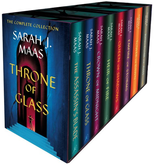 Cover image of Throne of Glass Box Set (8 books) by Sarah J. Maas – Hardcover, Hardcover