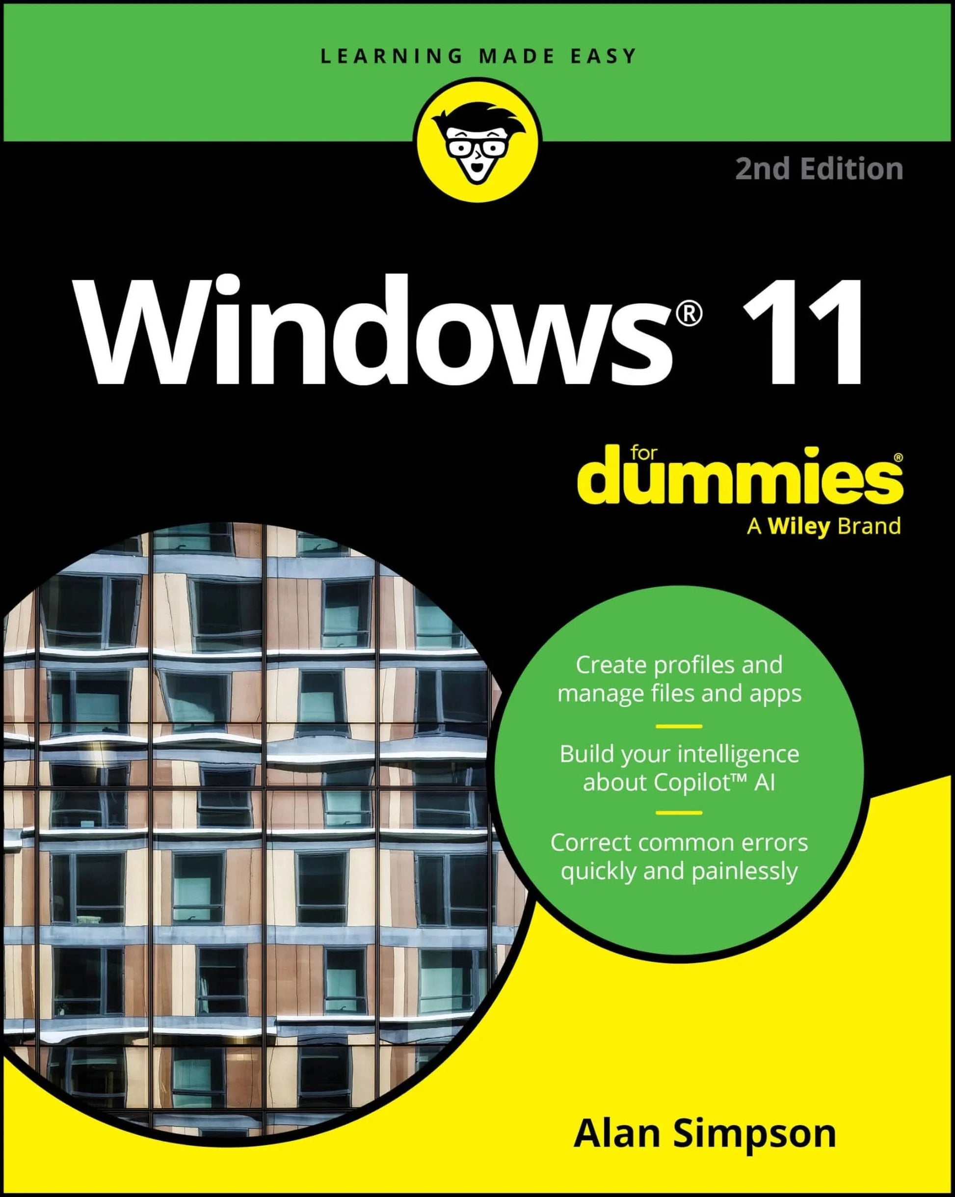 Cover image of Windows 11 For Dummies, 2nd Edition by Alan Simpson – Paperback, Paperback