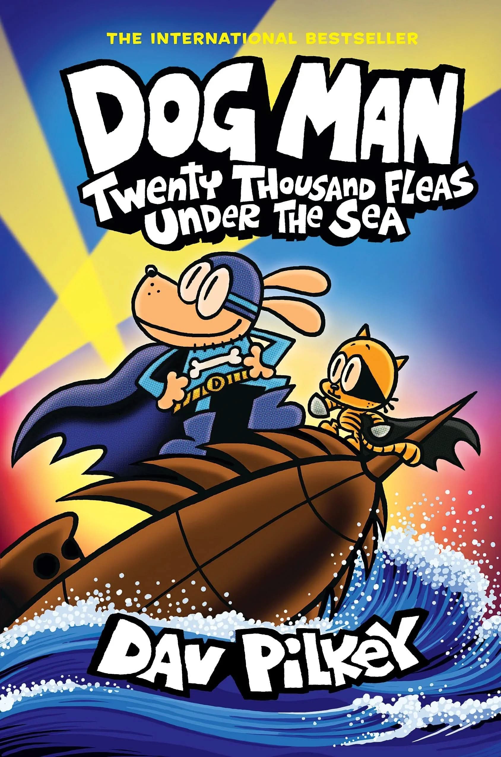 Cover image of Dog Man: Twenty Thousand Fleas Under the Sea: A Graphic Novel (Dog Man #11): From the Creator of Captain Underpants by Dav Pilkey – Hardcover, Hardcover