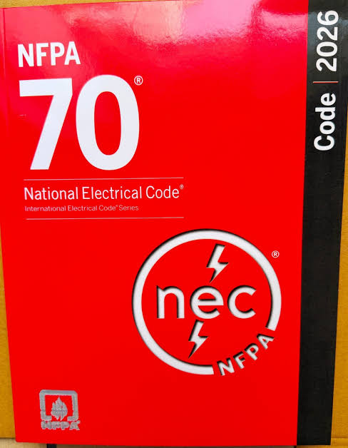 NFPA 70, NEC Code Book, 2026 Edition, Paperback