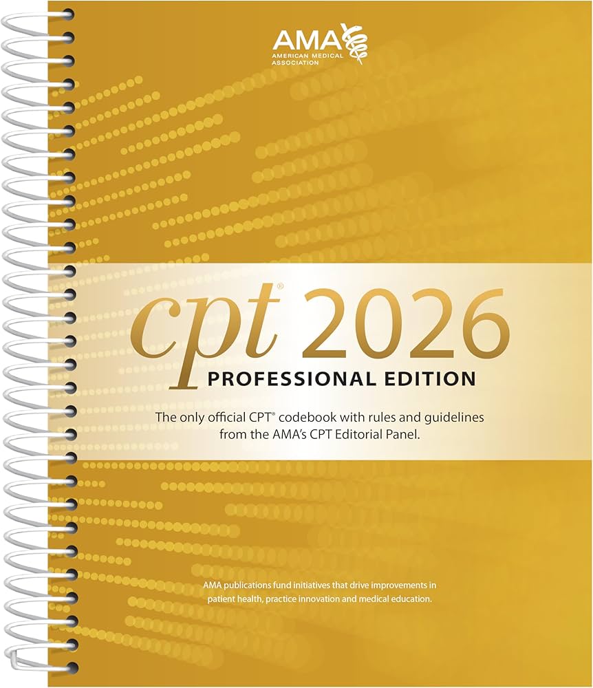 Cover image of CPT 2026 Professional Edition – Medical Coding Reference Book – American Medical Association – Spiral Bound, Spiral Bound