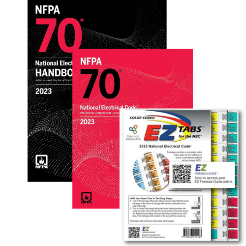 Cover image of 2023 NEC Code Book Paperback & NEC Handbook 2023 Combo Pack – NFPA 70 Bundle – Hardcover, by National Fire Protection Association (NFPA), Hardcover