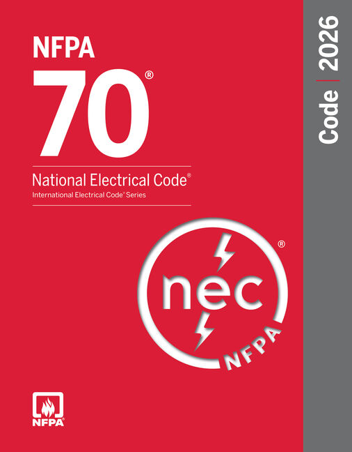 Cover image of NFPA 70 National Electrical Code 2026 Softbound Paperback – Latest NEC Electrical Standard, by National Fire Protection Association (NFPA), Paperback